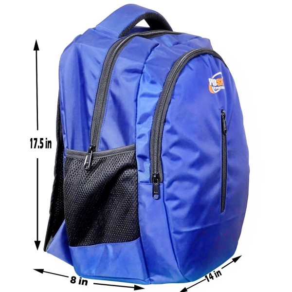 MULTIUTILITY BACKPACK IDEAL FOR OFFICE/ CASUAL - 17.5” BLUE