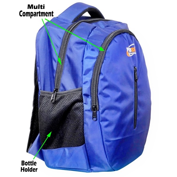 MULTIUTILITY BACKPACK IDEAL FOR OFFICE/ CASUAL - 17.5” BLUE