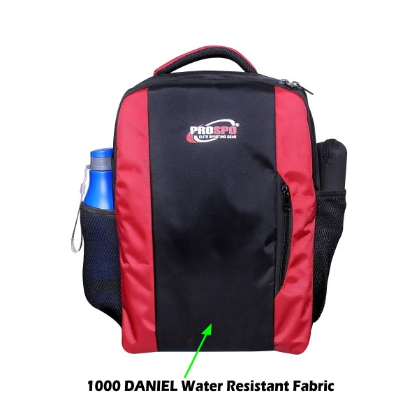 MULTIUTILITY BACKPACK IDEAL FOR OFFICE/ CASUAL- 17” BLACK RED....