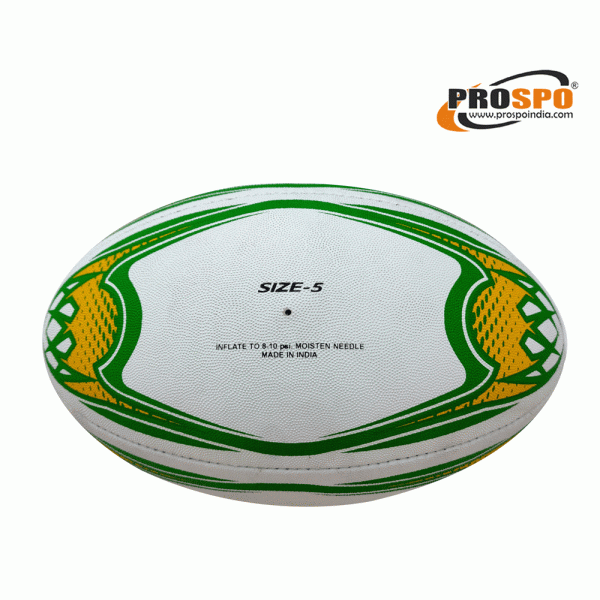 Prospo Rugby Ball, Official Size 5 (GREEN)