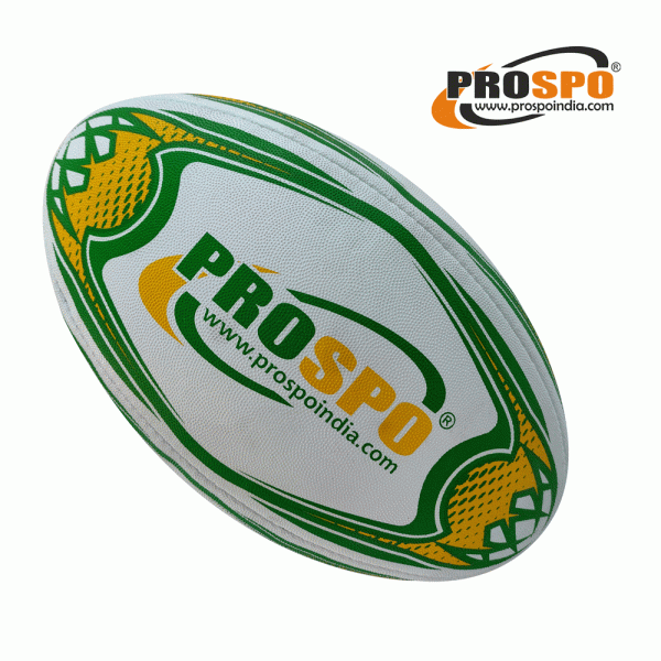 Prospo Rugby Ball, Official Size 5 (GREEN)