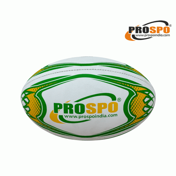 Prospo Rugby Ball, Official Size 5 (GREEN)
