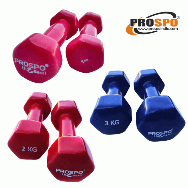Prospo Neoprene Dumbbells Set Combo