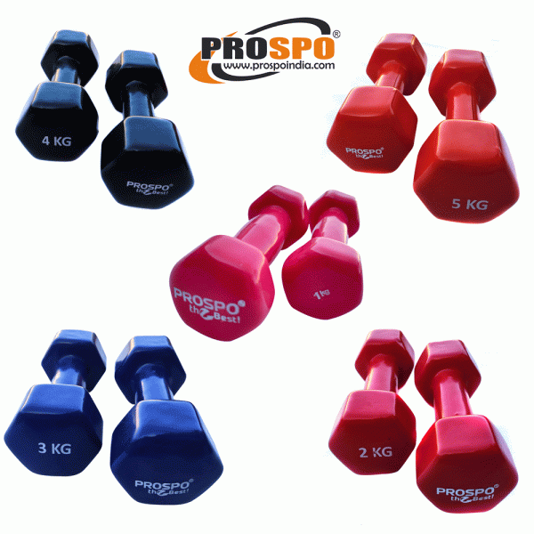 Prospo Neoprene Dumbbells Set Combo
