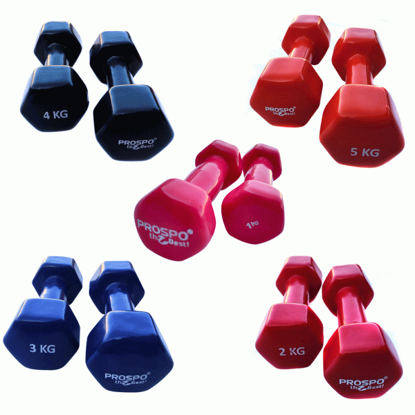 Prospo Neoprene Dumbbells Set Combo