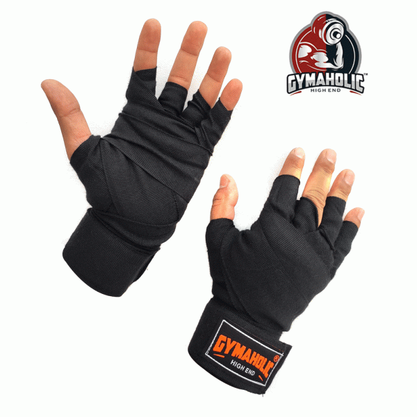 Gymaholic Handwraps Black (180 inch)