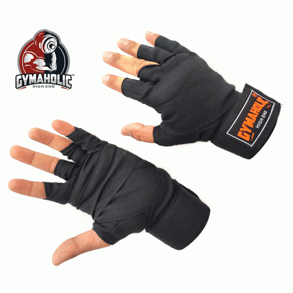 Gymaholic Handwraps Black (180 inch)