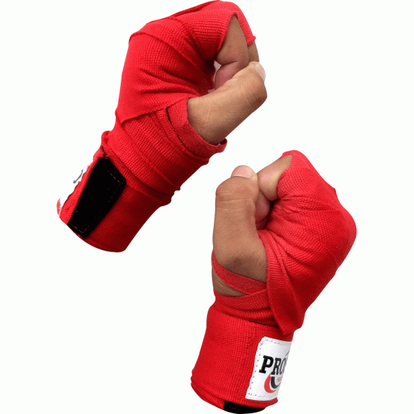 Prospo  Boxing Gloves and Hand Wraps for Men - COMBO (Red)
