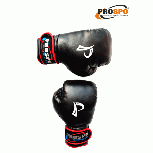 Prospo  Boxing Gloves for Men (Black) – Size 8oz, 10oz, 12oz and 14oz