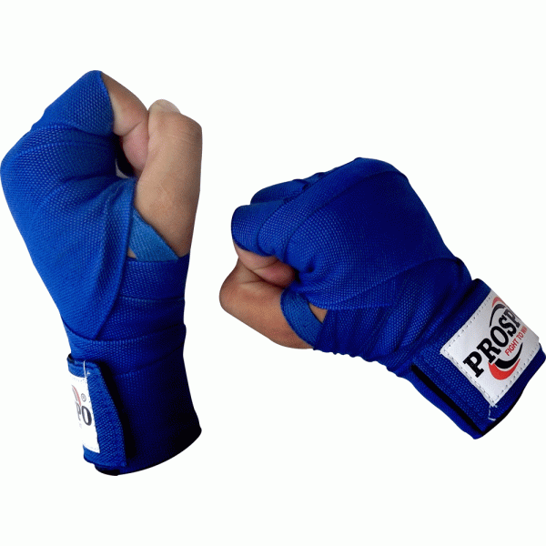 Prospo  Boxing Glove and Hand Wrap - COMBO (Blue)