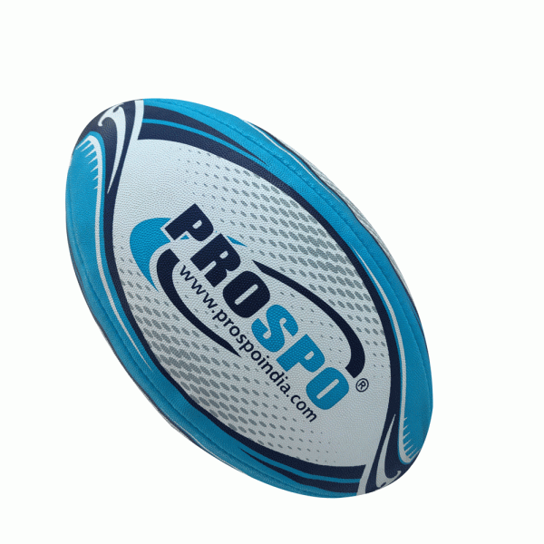 Prospo Rugby Ball, Official Size 5 (BLUE)