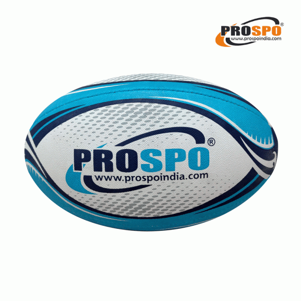 Prospo Rugby Ball, Official Size 5 (BLUE)