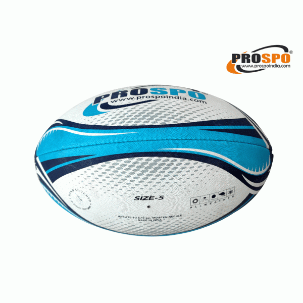 Prospo Rugby Ball, Official Size 5 (BLUE)