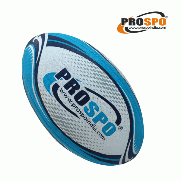 Prospo Rugby Ball, Official Size 5 (BLUE)