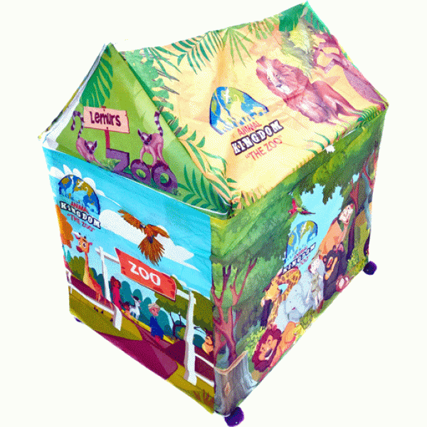 Prospo Tent House, Animal Kingdom Portable Tent House for Kids