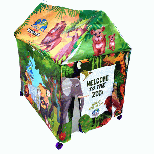 Prospo Tent House, Animal Kingdom Portable Tent House for Kids