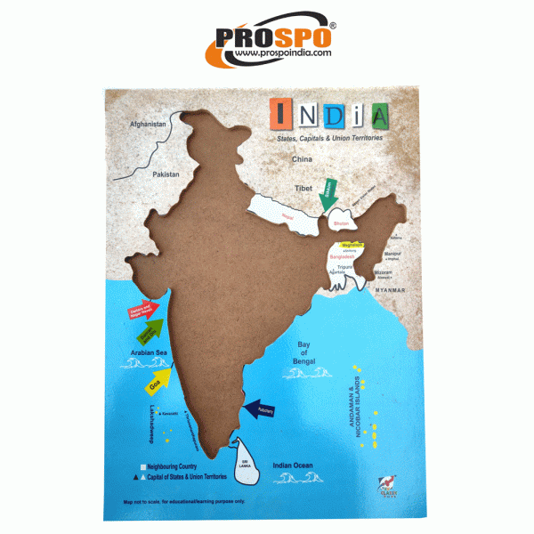 Prospo India Map for Kids, India Map Puzzle
