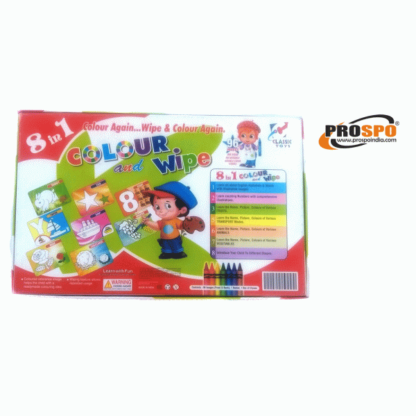 Prospo 8in1 Colour and Wipe Game
