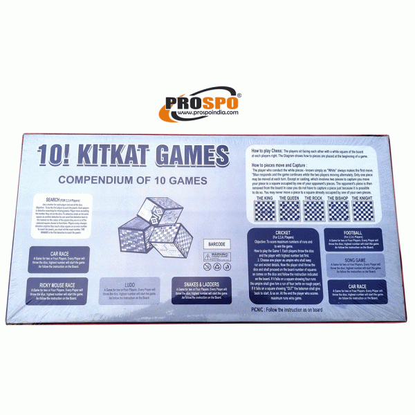 Kitkat 10, 10 In 1 Indoor Sports Board Games