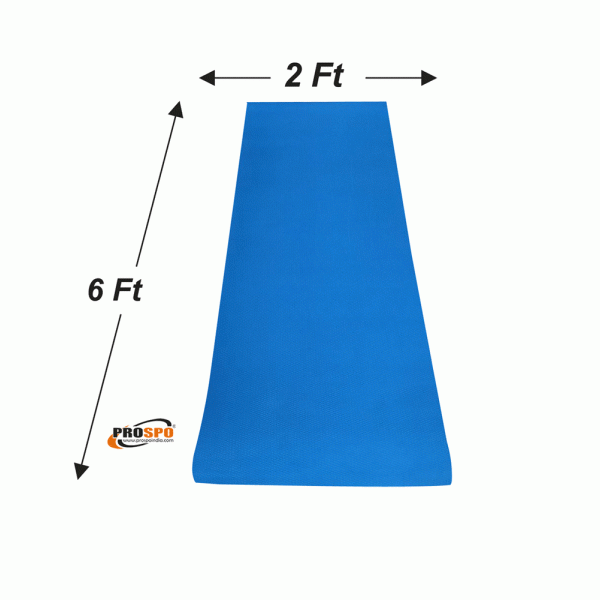 Prospo Exercise Mat, Yoga Mats with Carrying Strap  (Assorted Colours)