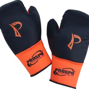 Prospo Laceless Boxing Gloves (Youth) - Black Orange