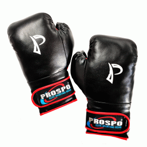 Prospo  Boxing Gloves for Men (Black) – Size 8oz, 10oz, 12oz and 14oz