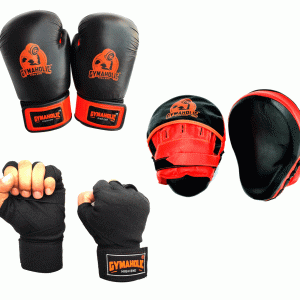 Boxing Glove Focus Pad and Handwrap Combo