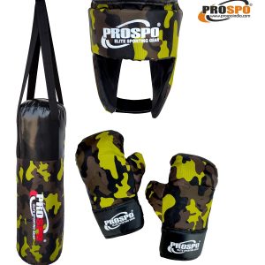 Prospo Army Junior Boxing Practice Set - Camouflage (1-8Yrs.)
