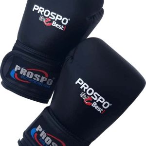 Prospo Top-Grade Boxing Gloves - Black