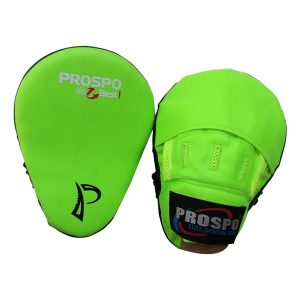 PROSPO FLOGLOW ELECTRIC GREEN FOCUS PAD Punch Mitts FOR KARATE