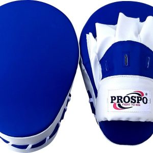 PROSPO Boxing Curved Focus Pad Punching Mitts  - Blue and White