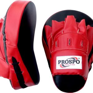 PROSPO Boxing Curved Focus pad Punching Mitts  - Red and Black