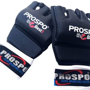 PROSPO Combat MMA Gloves without Thumb - Black