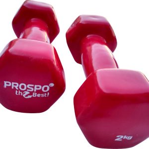 PROSPO SUPERSOFT UNISEX DUMBBELLS (PAIR OF 2 KG EACH)