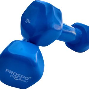 PROSPO SUPERSOFT UNISEX DUMBBELLS (PAIR OF 3 KG EACH)