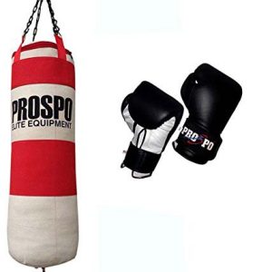 PROSPO Waterproof Canvas 36 inch Punching Bag with Gloves