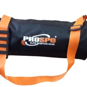 Unisex GYM / TRAVEL UTILITY BAG- 17" X 7.5" BLACK ORANGE