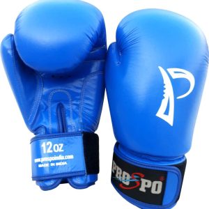 Prospo Boxing Leather Gloves-12oz,14oz,16oz Blue