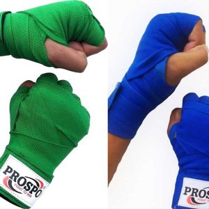PROSPO Boxing Mexican Stretch  Handwraps-Green and Blue