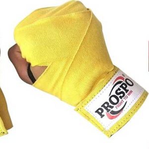 PROSPO Boxing Mexican Stretch  Handwraps (Pack of 2 Pair) - Yellow and Red