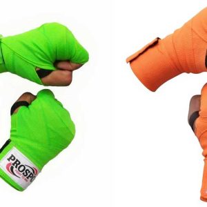 PROSPO Boxing Mexican Stretch  Handwraps-Orange and Neon Green