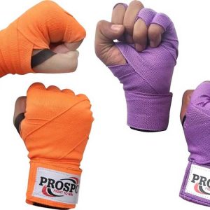 PROSPO Boxing Mexican Stretch  Handwraps-Orange and Purple