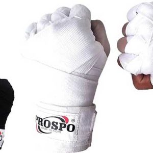 PROSPO Boxing Mexican Stretch  Handwraps (Pack of 2 Pair) - Black and White